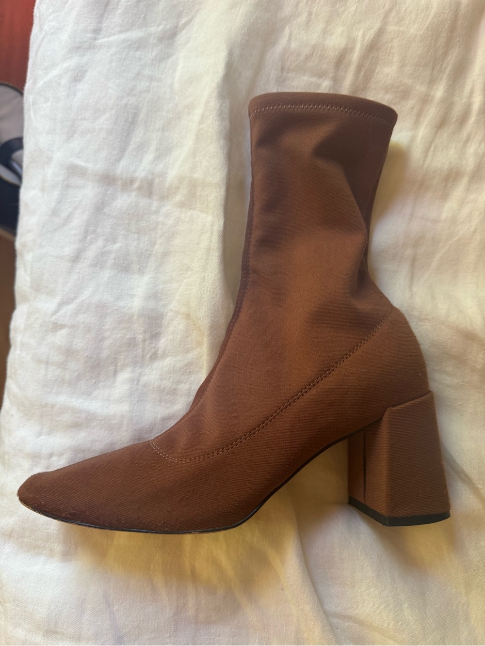 Silent D Sock Boots by Anthropologie in Rust/Brown - Picture 6 of 11